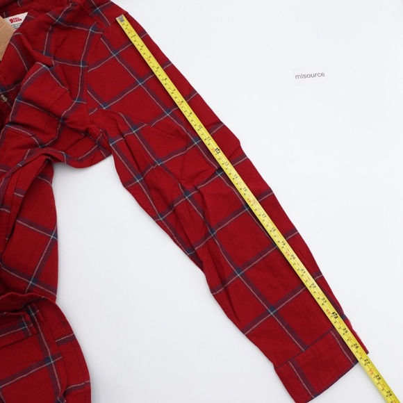 NEW Fjallraven Comfort Ovik Plaid Flannel Shirt 84132-345-560 Red/Navy - Picture 11 of 13